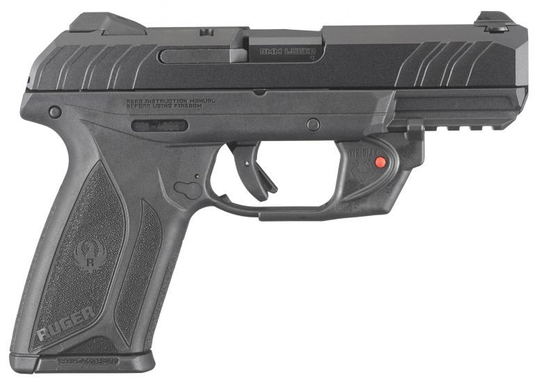 RUG 3816 SECURITY9 9MM 4IN 15RD VIR RED LSR BL
