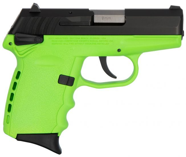 SCCY CPX1CBLG 9MM 3.1 CRB PLY 10 LIME