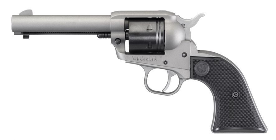 Ruger Wrangler 22LR 4.62″ Barrel 6Rd Silver 02003