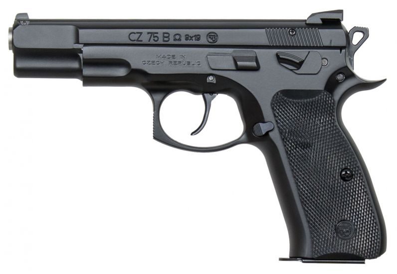 CZ 75 B 9mm 4.6″ BarrelFixed 3 Dot Sights 16+1 Black 91136