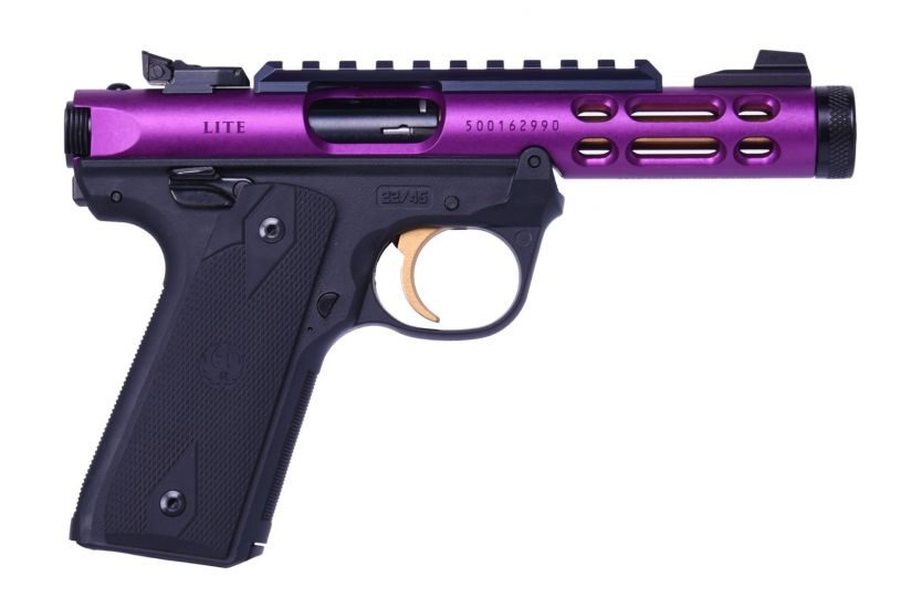 Ruger Mark IV 22/45 22LR 4.4″ Barrel 10+1 Purple 43931