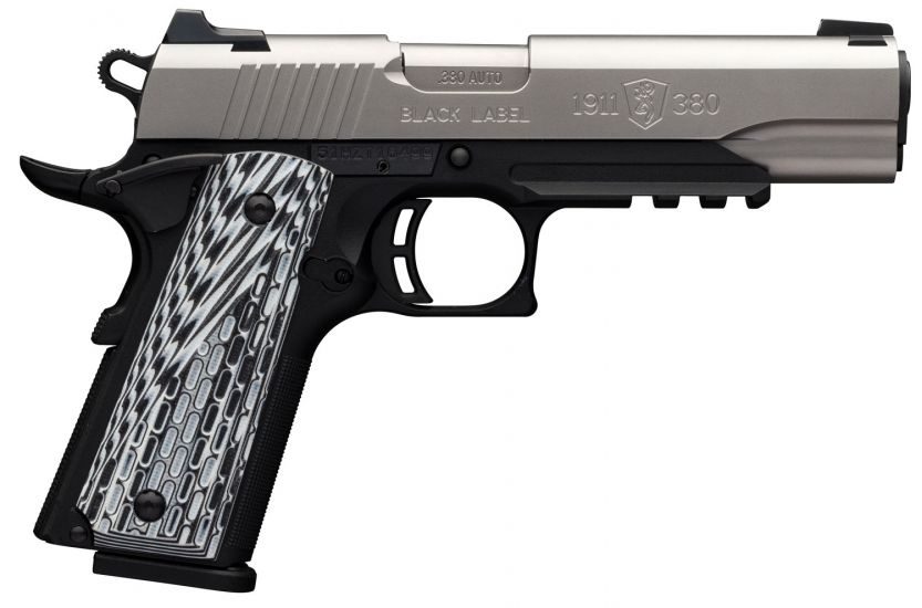 BRN 051-925492 1911 380 BLKLBL PRO 35/8 3D RAIL SS