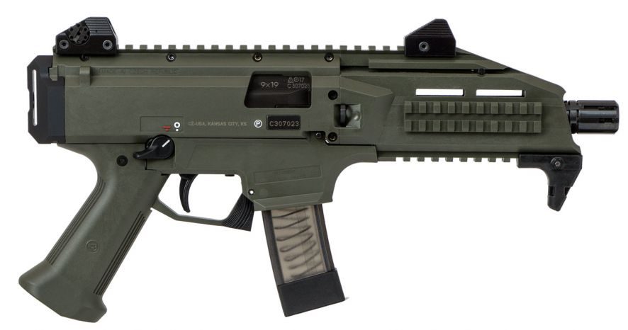 CZ Scorpion Evo 3 S1 9mm 7.72″ Barrel 20+1 ODG 91355