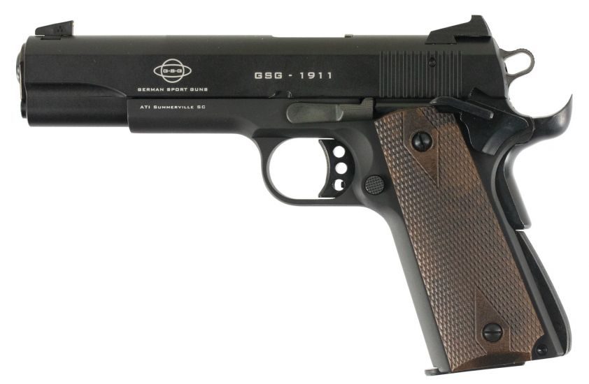 GSG 1911 22LR 5″ Barrel 10+1 Black/Walnut 2210M1911