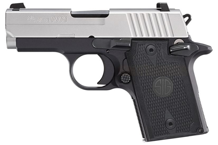 Sig Sauer P938 9mm 3″ Barrel 6+1 938-9-T-NBS-AMBI