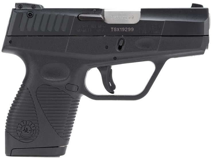 Taurus 709 Slim 9mm 3″ Barrel 7+1 Black 1709031FS