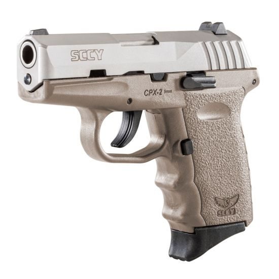 Sccy CPX-2 9mm 3.1″ Barrel FDE/Stainless CPX2TTDE