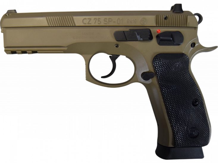 CZ 75 SP-01 9mm 4.6″ BarrelFixed Night Sights 18+1 91262