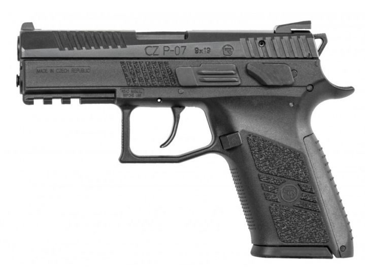 CZ 75 P-07 9mm 3.8″ BarrelFixed Sights 16+1 Black Nitride 91086