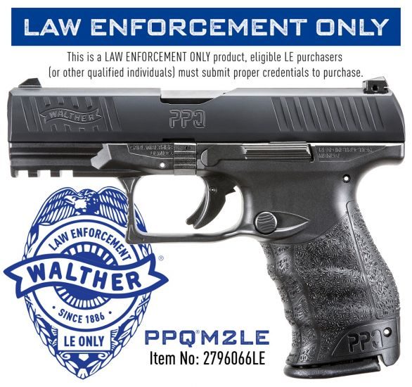 Walther PPQ M2 9mm 4″ Barrel 15+1 2796066LE