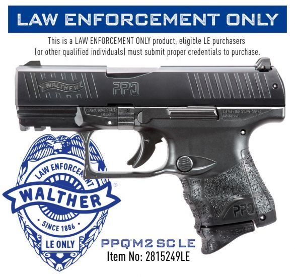 Walther PPQ SC 9mm 3.5″ Barrel 15+1/10+1 2815249LE