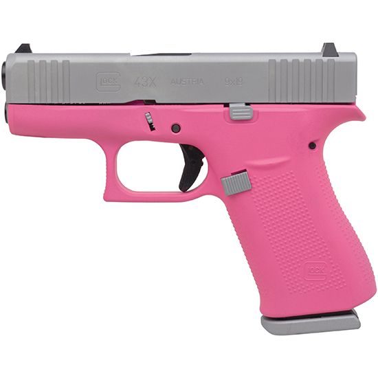 Glock 43X 9mm 3.41″ 10+1 FS Pink PX435SL201PPSA
