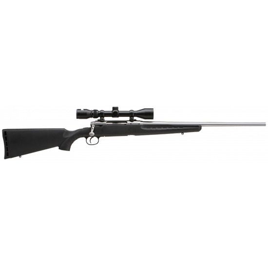Savage Axis XP Stainless 270WIN 22″ Barrel W/ 3-9x40mm Scope 4+1…