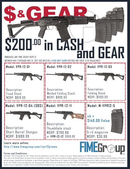 VEPR 12 Russian 12 Gauge 19″ Barrel 5+1 VEPR12