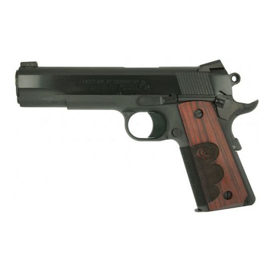 Colt Talo 1911 45ACP 5″ Barrel W/ Fixed Sights 7+1 Wood Grips/Black O1911WC