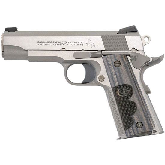 Colt Wiley Clapp Commander 45ACP 4.25″ Barrel W/ Novak Sights Wood…