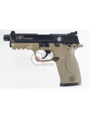 S&W M&P22 Compact FDE Threaded – 3.5″ .22LR