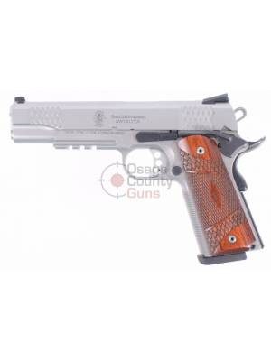 S&W 1911 .45 5″ E-Series Stainless – Tactical Rail