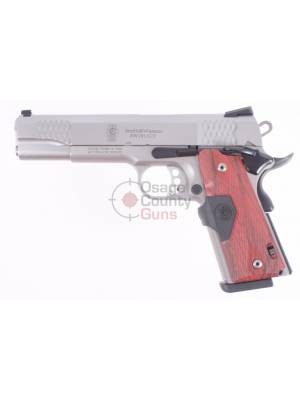S&W 1911 .45 5″ E-Series Stainless Crimson Trace Lasergrips