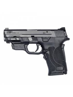 S&W M&P9 Shield EZ M2.0, No Thumb Safety, Crimson Trace Red Laserguard, 3.675″ BBL, 9mm, 8rd