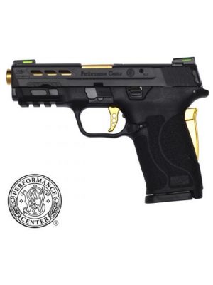 Smith & Wesson M&P9 Shield EZ Ported, Gold, 3.8″ BBL, 9mm, 8rd