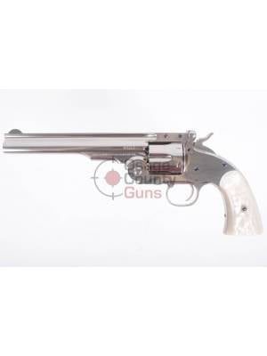 Uberti 1875 No. 3 Top-Break Nickel – 7″ .45 Colt