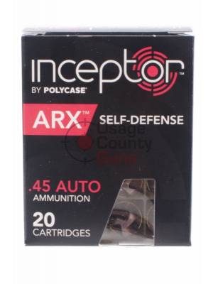 Polycase Interceptor ARX 118gr .45 ACP – 20rd