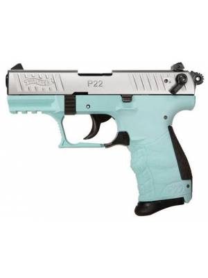 Walther P22Q Angel Blue – 3.42″ .22LR