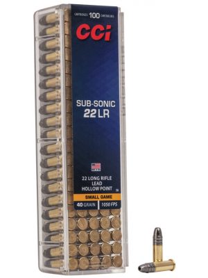 CCI Sub-Sonic HP – .22 LR – 40gr – 100rd