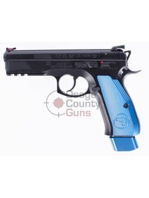 CZ 75 SP-01 Competition w/ Blue Aluminum Grips, 9mm, 4.6″ BBL, 2x21rd