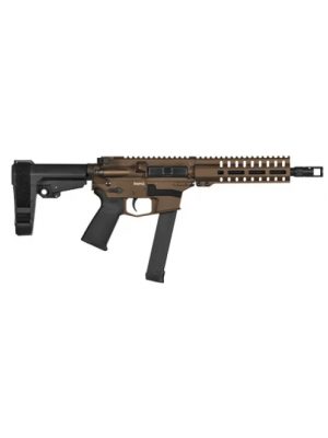 CMMG Banshee Pistol, MkGs, Aluminum Frame, Midnight Bronze Cerakote, 9mm, 8″ BBL, 33rd