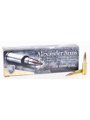 Alexander Arms 6.5 Grendel 123 Grain Lapua Scenar Jacketed Hollow Point 20rd