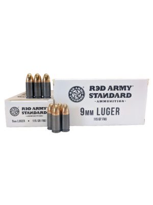 Red Army Standard 9mm Luger 115gr FMJ – 50rd