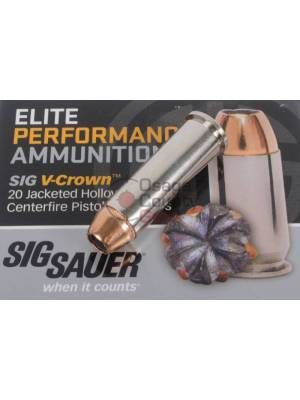 Sig Sauer .38 special 125gr V-Crown JHP – 20 Rounds