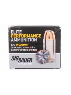 Sig Sauer .38 Super +P 125gr V-Crown JHP – 20rd