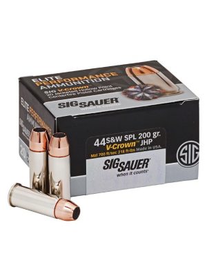 Sig Sauer NEW ELITE V-CROWN 200GR 44 Special , 800 FPS