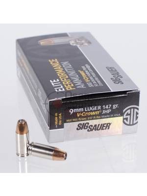 Sig Sauer Elite V-Crown JHP – 9mm – 147gr – 50rd