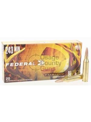 Federal Ammo Fusion, 243 WIn, 95gr, 20rd