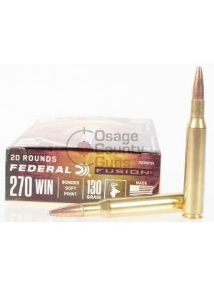 Federal Ammo Fusion, 270 Win, 130gr, 20rd