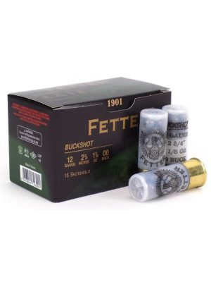 Fetter 00 Buck – 12ga – 2.75″ – 1-1/8oz – 15rd