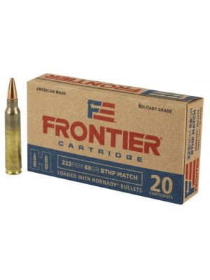 Hornady Frontier BTHP Match – .223 Rem – 68gr – 20rd