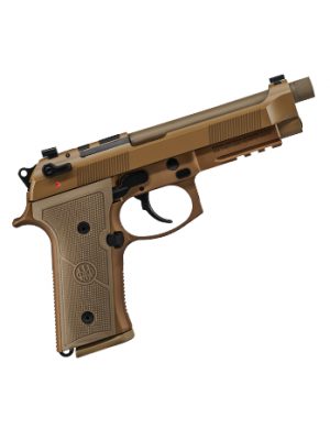 Beretta M9A4 G, FDE, 9mm, 5.1″ BBL, 3x18rd