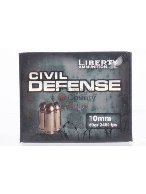 Liberty Ammunition Civil Defense 10mm 60gr HP