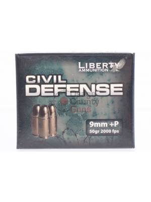 Liberty Ammunition Civil Defense 9mm 50gr HP