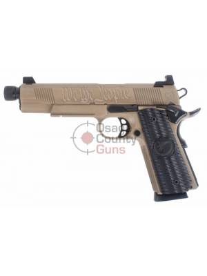 Nighthawk Custom We The People Recon Threaded (Parchment Tan) – 5.5″ .45 ACP