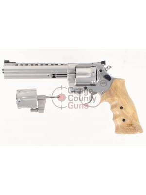 Nighthawk Korth Mongoose Silver – 6″ .357 Mag w/ 9mm Cylinder