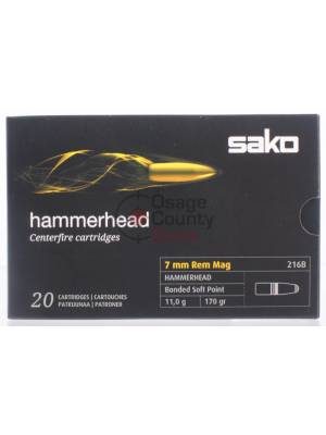 Sako Hammerhead 170gr SP Bonded Core 7mm Rem Mag – 20rds