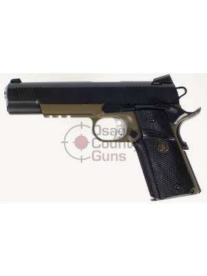 Springfield Armory 1911 Operator w/ Fixed Combat TRIT N/Sight w/ Pachmayr Grips, .45 ACP, 5″ BBL, 7rd