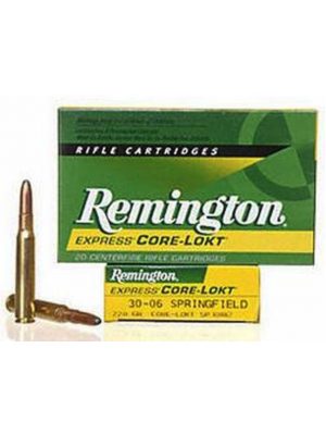 Remington Ammo Core-Lokt, 220gr, 30-06 SPRG, 20rd