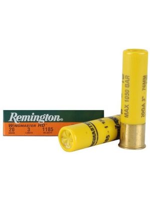 Remington Ammo Wingmaster HD, 3″, 1-1/4oz, 4 Shot, 20ga, 5rd
